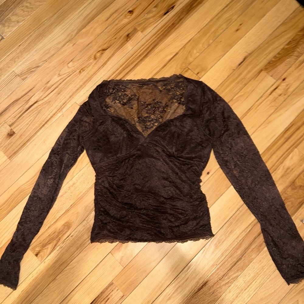 Abercrombie & Fitch Dark Lace Blouse